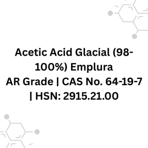 Acetic Acid Glacial (98-100%) Emplura AR Grade CAS No. 64-19-7 HSN 2915.21.00