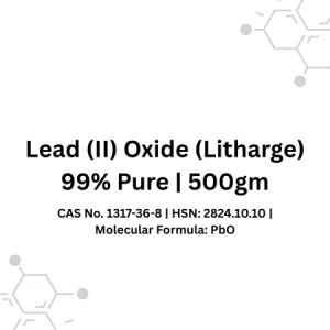 Lead (II) Oxide (Litharge) 99% Pure | 500gm