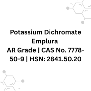 Potassium Dichromate Emplura AR Grade CAS No. 7778-50-9 HSN 2841.50.20