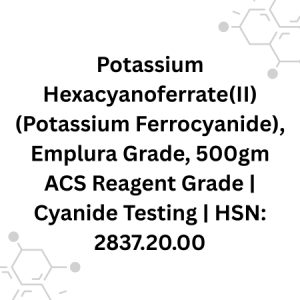 Potassium Hexacyanoferrate(II) (Potassium Ferrocyanide), Emplura Grade, 500gm